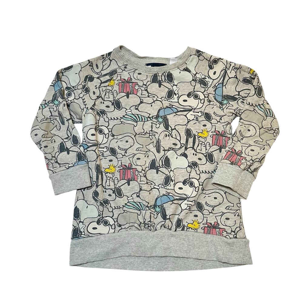 Gap Peanuts Tunic Style Snoopy Sweatshirt Size 4/5